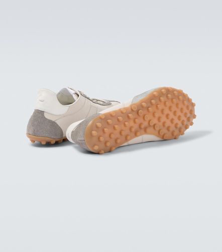 Sprinters suede-trimmed leather sneakers - Maison Margiela - Modalova