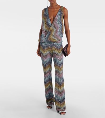 Missoni Sequined knitted lame top - Missoni - Modalova