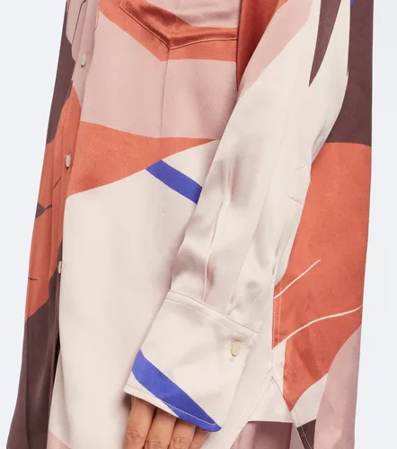 Camisa de crepé satén estampada - Victoria Beckham - Modalova
