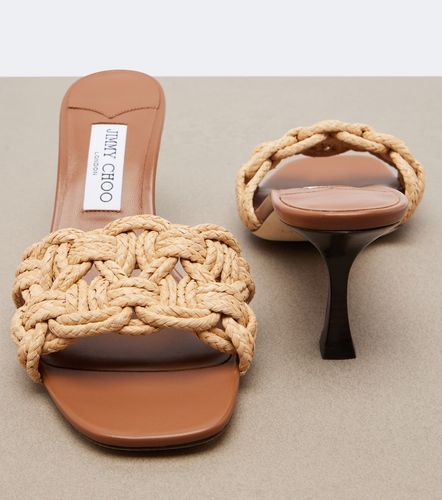 Jimmy Choo Chara raffia mules - Jimmy Choo - Modalova