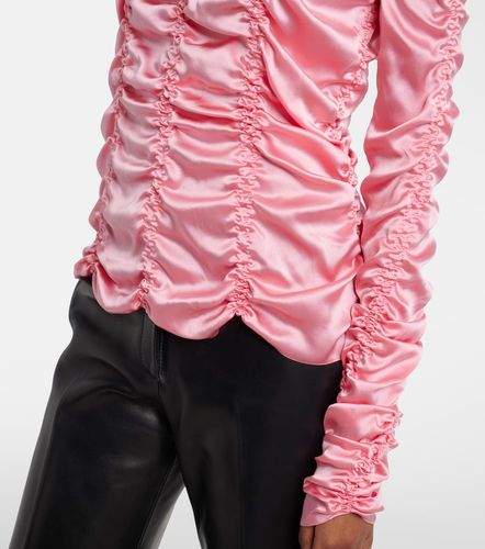 Rory ruched silk charmeuse top - Khaite - Modalova
