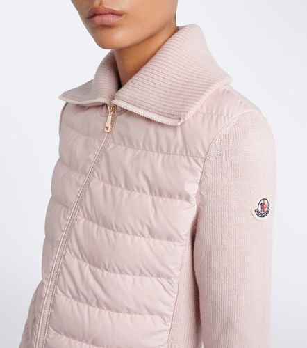 Moncler Daunenjacke mit Strick - Moncler - Modalova