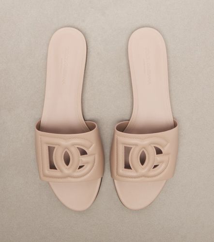 Dolce&Gabbana DG leather slides - Dolce&Gabbana - Modalova