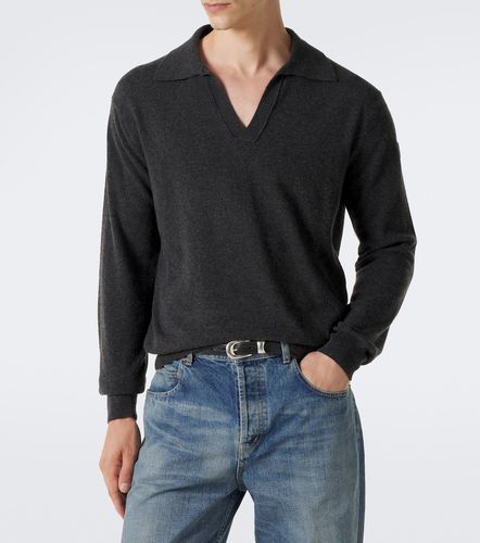 Pullover polo in misto lana e cashmere - Moncler - Modalova