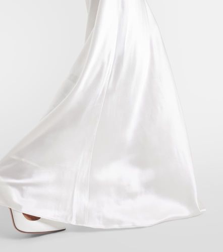 Vestido de novia de seda con encaje - Rodarte - Modalova