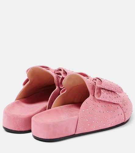 Le Cadeau embellished suede clogs - Mach & Mach - Modalova