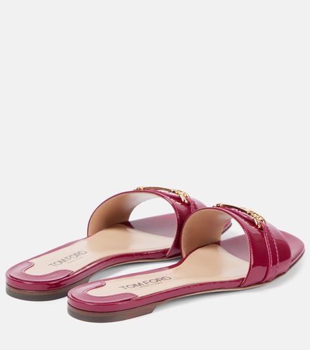 Pantoletten Whitney Stadium T aus Leder - Tom Ford - Modalova