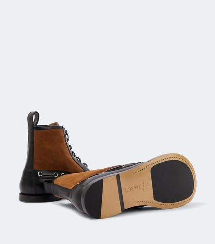 Stivali stringati Campo in suede e pelle - Loewe - Modalova