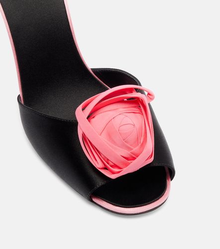Rose Vivier 85 floral satin mules - Roger Vivier - Modalova