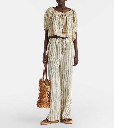 Pantaloni Josephine in cotone a righe - Ulla Johnson - Modalova