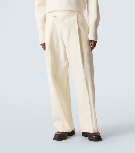 Pantaloni a gamba larga Pull in cotone e lino - Studio Nicholson - Modalova