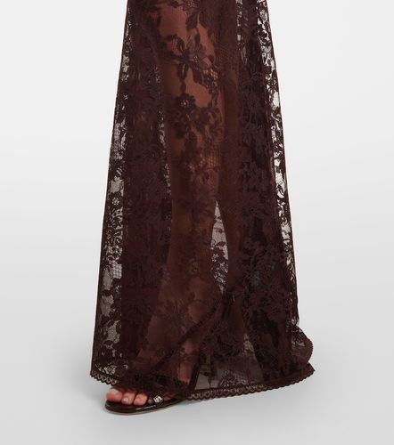 Abito lungo off-shoulder in pizzo - Self-Portrait - Modalova