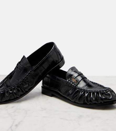 Eel leather penny loafers - Saint Laurent - Modalova