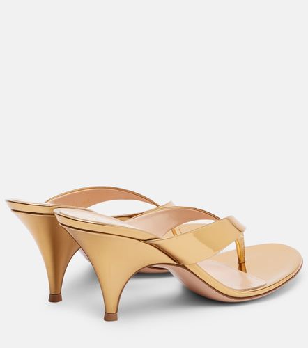 Sofia metallic leather mules - Gianvito Rossi - Modalova