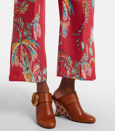Etro Printed twill straight pants - Etro - Modalova