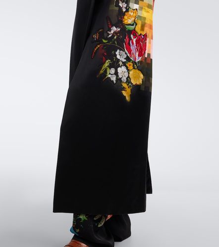 Bedruckter Mantel aus Baumwolle und Seidensatin - Dries Van Noten - Modalova