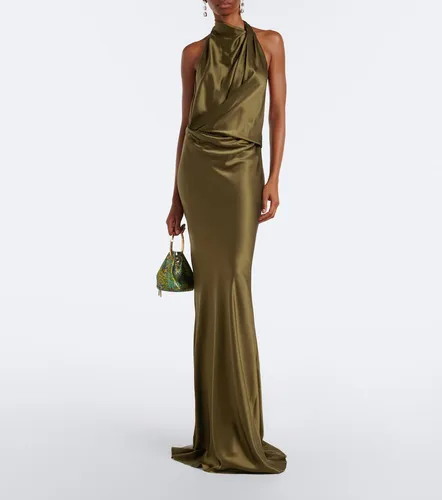 Vestido de fiesta de charmeuse de seda drapeado - The Sei - Modalova