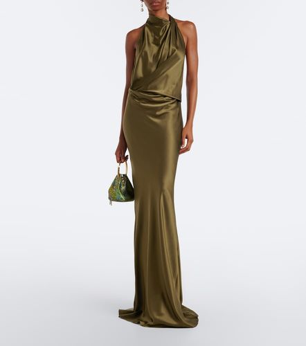 Vestido de fiesta de charmeuse de seda drapeado - The Sei - Modalova