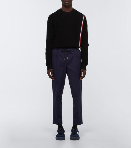 Moncler New Monaco suede sneakers - Moncler - Modalova