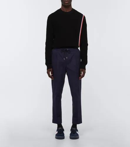 Moncler New Monaco suede sneakers - Moncler - Modalova