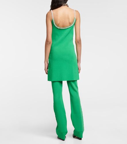 Miniabito in maglia con cristalli - Rabanne - Modalova