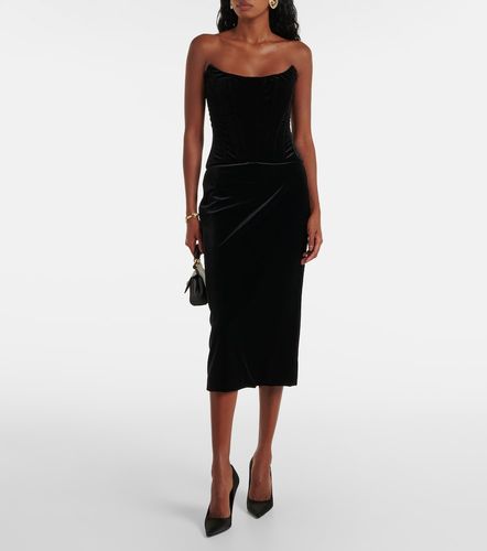 Dolce&Gabbana Bustierkleid aus Samt - Dolce&Gabbana - Modalova