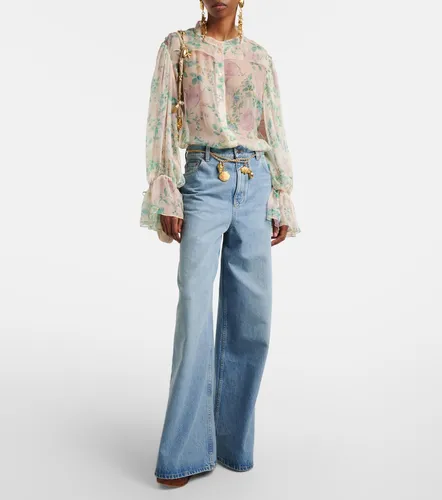 Chloé Top de seda transparente - Chloe - Modalova