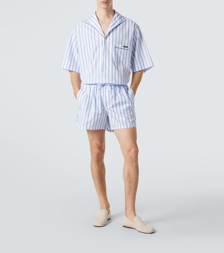Camisa de popelín de algodón y seda a rayas - Dolce&Gabbana - Modalova