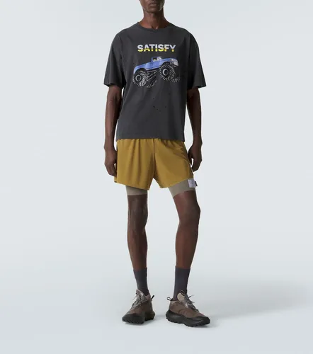 MothTech distressed cotton jersey T-shirt - Satisfy - Modalova