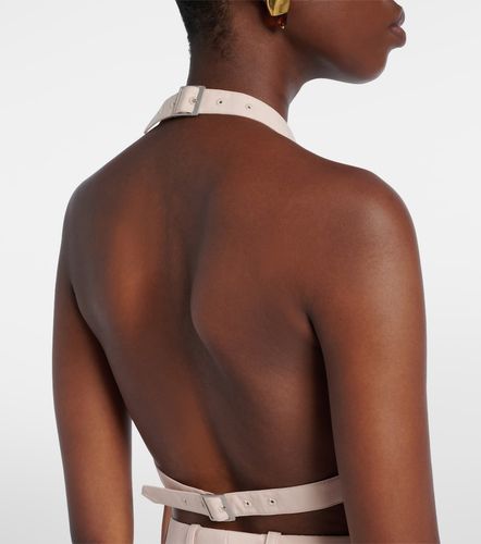Halterneck cotton-blend top - Wardrobe.NYC - Modalova