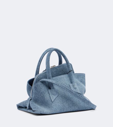 La Passeggiata Mini denim top-handle bag - The Attico - Modalova