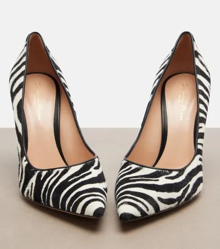 Gianvito zebra-print calf hair pumps - Gianvito Rossi - Modalova