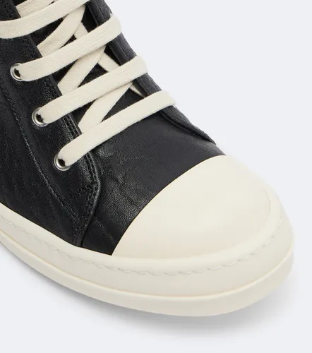 Leather high-top sneakers - Rick Owens - Modalova