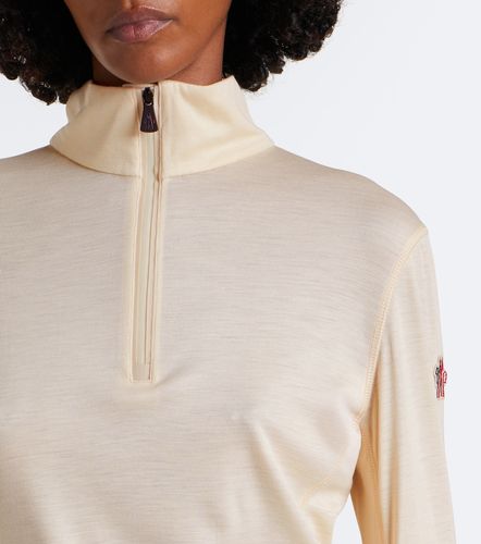 Top da sci in lana e seta - Moncler Grenoble - Modalova