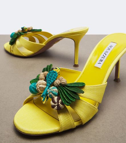 Aquazzura Birdsong raffia mules - Aquazzura - Modalova