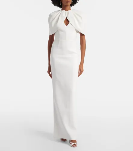 Bridal Cameron caped crepe gown - Rebecca Vallance - Modalova