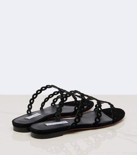 Sandalen Infinity Chain aus Veloursleder - Aquazzura - Modalova