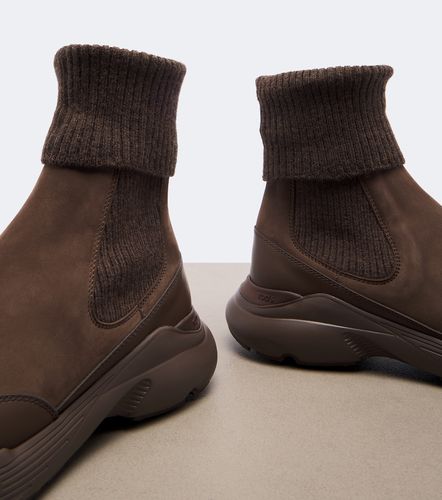 Tod's Botines de punto con piel - Tod's - Modalova