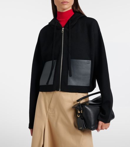 Sudadera con capucha de lana con piel - Loewe - Modalova