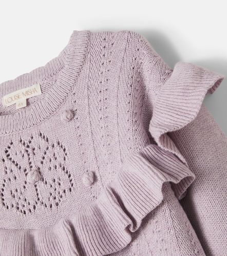 Jersey de algodón y cachemir con volantes - Louise Misha - Modalova