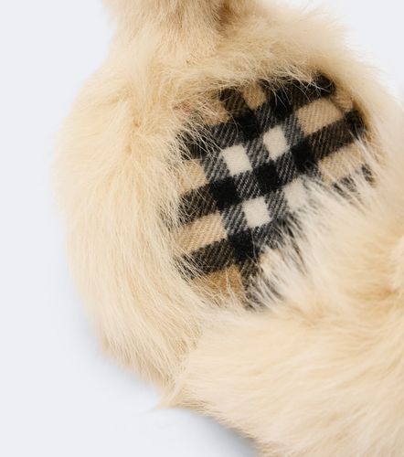 Ohrenwärmer Check aus Shearling - Burberry - Modalova