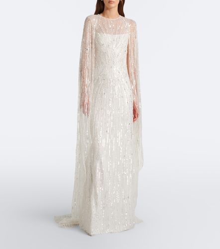 Nirvana caped embellished gown - Jenny Packham - Modalova