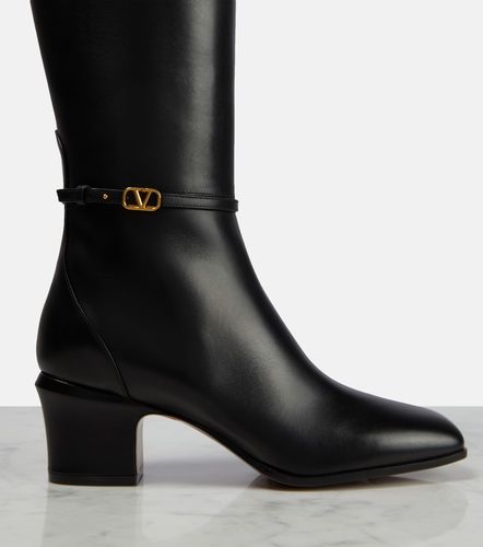 Botas altas de piel - Valentino Garavani - Modalova