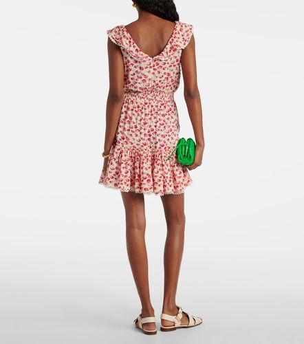 Bruna polka-dot ruffled minidress - Poupette St Barth - Modalova