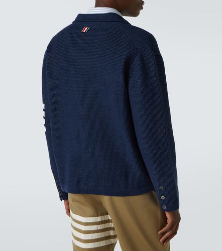 Cardigan 4-Bar in misto lino e cotone - Thom Browne - Modalova