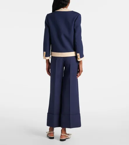 Embroidered wool and silk jacket - Valentino Garavani - Modalova