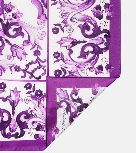 Pañuelo Majolica de sarga de seda - Dolce&Gabbana - Modalova