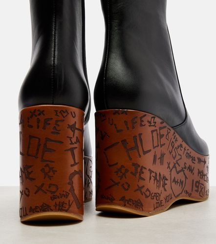 Chloé Botines con cuña Maxime de piel - Chloe - Modalova