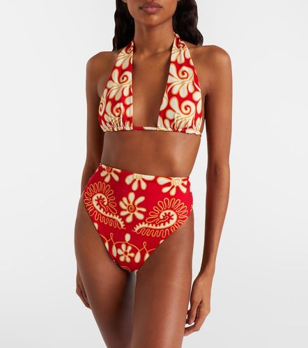 Priscilla printed bikini top - Cala de la Cruz - Modalova