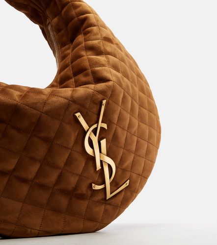 Icare Medium quilted suede shoulder bag - Saint Laurent - Modalova